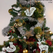 Décorations de Noël Animaux de la Forêt en PLA